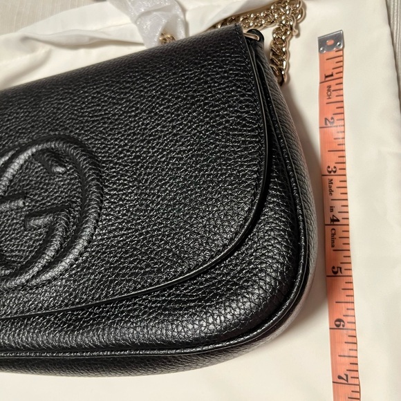 Gucci Soho, Pebbled Leather, Medium, crossbody bag! new! - Picture 9 of 17